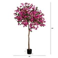 thumbnail image 7 of Nearly Natural Bougainvillea Artificial Potted Tree - 7' - Pink and Green, 7 of 7
