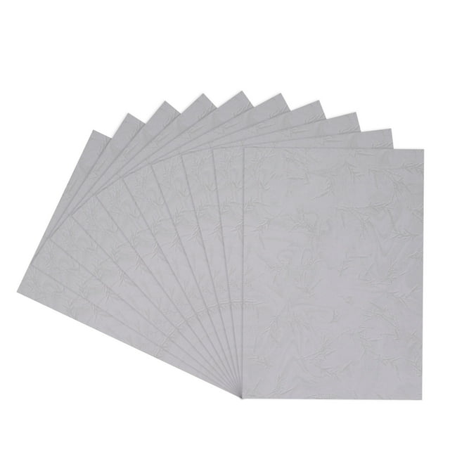 Unique Bargains 50Pcs Texture Paper Binding Covers, Binding Presentation Covers, 8.5x11 Inches, 8 Mil 65 Lb, Pale Gray