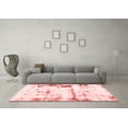 thumbnail image 3 of Ahgly Company Indoor Square Abstract Red Modern Area Rugs, 8' Square, 3 of 4