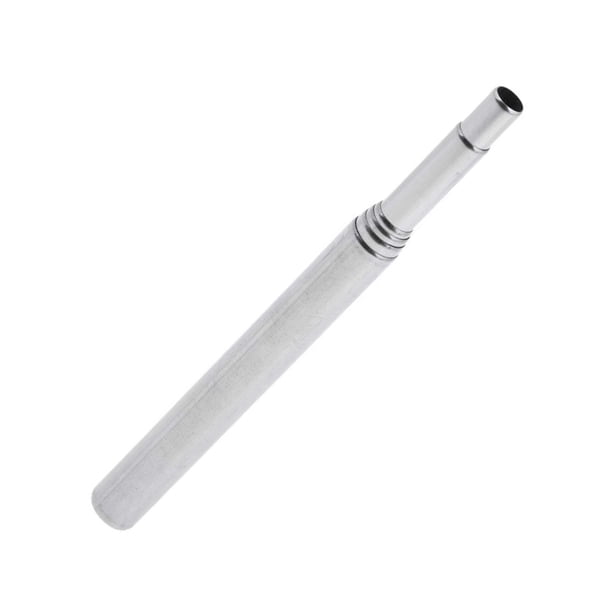 Greeniant Soplador de fuego de acero inoxidable, tubo de alta velocidad, salida de aire cónica, cómodo de llevar, tubo retráctil para senderismo al aire Kits de desorden para acampar Greeniant OD011973-00