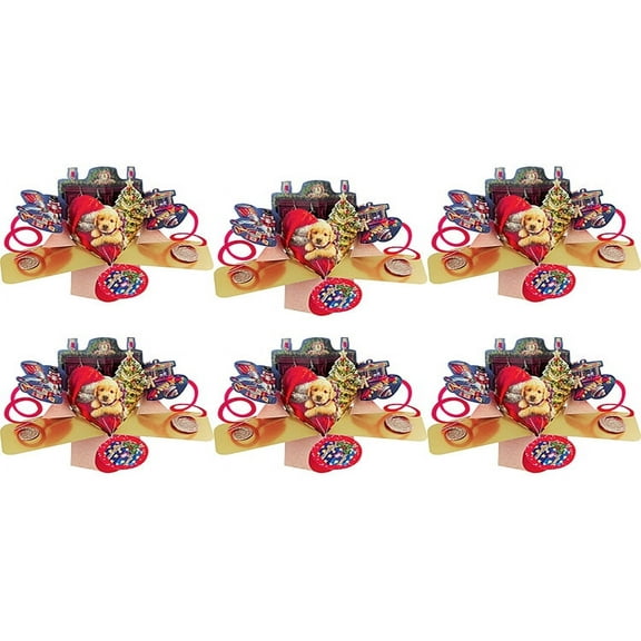 3D Pop Up Christmas Greeting Card 6-Pack by Second Nature -