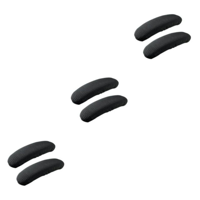 Redempat Washable Office Chair Armrest Covers Wear-resistant Easy To Install Wide Application Soft black 3Set