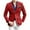 Red, variant on Wyobmus Mens Suede Leather Jacket Velvet Blazer Sport Coat Solid Slim Fit Suit Jacket Black