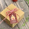 thumbnail image 3 of Wrapables Fun & Festive Christmas Holiday Gift Tags/Kraft Paper Hang Tags for Gift-Wrapping, Labelling, Package Decoration, (50pcs), Festive Greetings, 3 of 5