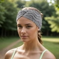 thumbnail image 2 of Unique Bargains 1 Pce Bandeau Confortable Bandeau Croisé Gris Clair, 2 of 6