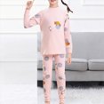 thumbnail image 2 of TOWED22 Toddler Baby Girl Boy Clothes Set 2 Piece Long Sleeve Sweatshirt Tops Elastic Waist Joggers Pants Funny Print Outfits Clothing(Light Pink,3-4 Y), 2 of 5