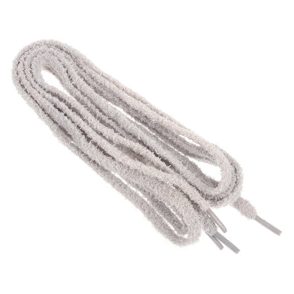 PAMINGONO 1 Pair Elastic Shoestring Fuzzy Shoe Laces For Sports Shoes Outdoor Use Grey 160Cm