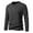 Dark Gray, variant on Mens Long Sleeve, Mens Solid Color Casual Fitness Sport Permeability Button V- Neck Long Sleeve Top