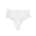 thumbnail image 1 of FAIWAD String en Soie Sans Coutures Respirant pour Femme Taille Haute Entrejambe en Coton Doux Extensible Culotte Échancrée, 1 of 2