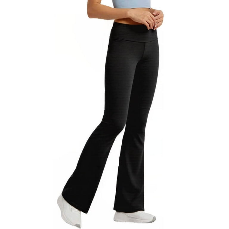 ヨガ・フィットネスその他 BALLESSIMO Semi bootcut pants (black) Women's Cotton Casual Bootcut Workout Yoga Pants with Wide