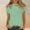 Green, variant on Womens Short Sleeve Tops Mock Neck Lightweight Cute Summer Shirts Casual Basic Office Work Blouse Clothes