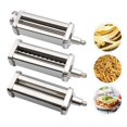 thumbnail image 3 of Accesorio para pasta para batidora de pie KitchenAid, incluye rodillo para pasta, cortador de espaguetis y cortador de fettuccine, accesorios para hacer pasta de acero inoxidable, 3 piezas brillar Electrónica, 3 of 5