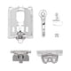 thumbnail image 2 of Accesorios de motor de repuesto para cortadora de pelo eléctrica compatibles con cortadora de pelo 8591 8148 (plata), 2 of 14