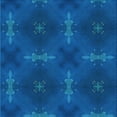 thumbnail image 1 of Ahgly Company Machine Washable Indoor Square Transitional Blueberry Blue Area Rugs, 7' Square, 1 of 7