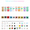 10R Color Sticky Mix, variant on Thermal Mini Printer, Portable Inkless Sticker Maker,Bluetooth Free Cut Small Pocket Printer for Children DIY 57mm Photo Print