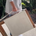 thumbnail image 3 of AmeriHome Acacia and Canvas Folding Chair, 3 of 4