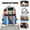 thumbnail image 4 of Quilted Backpack Fashion Backpack 10.23*5.11*12.59 Inch Women's Fashion Backpack Picnic Shopping Travel Out Sports backpack Rainbow Elephant, 4 of 7