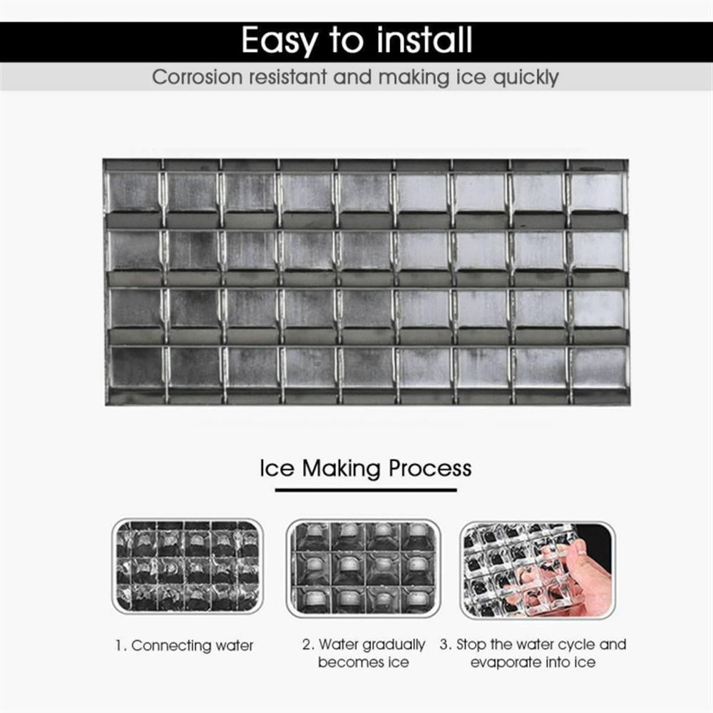 Barara King Ice Makers, Ice Making Ice Maker Machine,Portable Built-In Stainless Steel Commercial Ice Maker