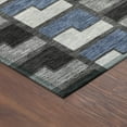 thumbnail image 3 of Addison Rugs Chantille Indoor/Outdoor Transitional Geometric Black Machine Washable Round Rug, 8' x 8', 3 of 8