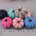 thumbnail image 2 of Halloween Wool Felt Christmas Rabbit String Felt Ball Hanging Decoration Hair Ball String Home Decoration Holiday Props--Christmas 1 24 balls + 2 meters long line (wool, stuffing foam core ball size ball: 2cm), 2 of 13