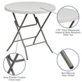 thumbnail image 5 of Flash Furniture 2.63-Foot Round Granite White Plastic Folding Table, 5 of 8