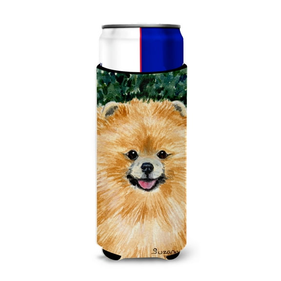 Caroline's Treasures SS8725MUK Pomeranian Ultra Hugger for slim cans, Slim Can, multicolor
