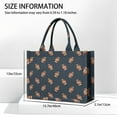 thumbnail image 3 of Large Capacity Tote Bag,Dark Blue Football Repeat Pattern Handbag Fashion Luxury Tote Bag,15.7"x13"x 5.1" Inches,Laptop Compatible, 3 of 6