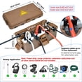 thumbnail image 4 of Kcpolre Medium Outdoor Waterproof Junction Box (10.6x5.5x4.5 inch) IP54 Weatherproof Electrical Box with 6 Cable Ports, Wall-Mountable for Power Strips, Holiday Lights, Pool Pumps, Brown, 4 of 7