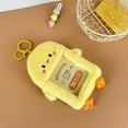 thumbnail image 5 of Cute Cartoon Little Yellow Chicken Photocard Holder Kawaii Plush Card Holder Bus Card Sleeve Id Bank Credit Card Protector Bag, 5 of 5