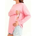 thumbnail image 2 of Yawrut Women's Long Sleeved Nursing Top, Soft Maternity Shirt With Hidden Zipper, 2 of 7