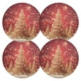 thumbnail image 2 of Ryvnso Christmas Trees Round Plate Mats Dining Table Placemat 1 Piece for Holiday Decoration, 2 of 7