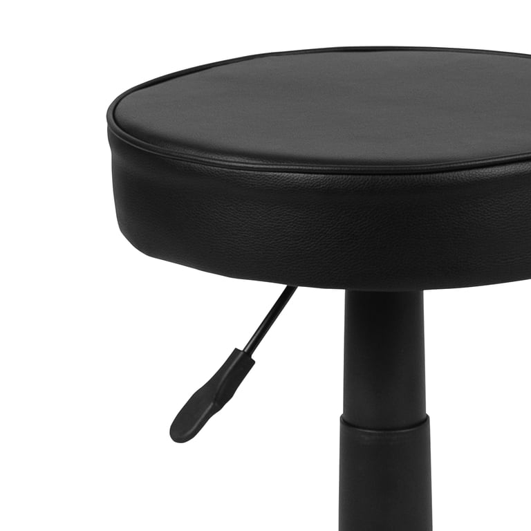 Flash Furniture Baker Black Adjustable Work Height Chair, Rolling