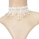 thumbnail image 1 of Collar para mujer, joyería para mujer, joyería para mujer, collar gótico vintage de encaje con perlas para boda, gargantilla, 1 of 2