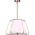 thumbnail image 2 of Newport 3 Light Pendant Light Fixture - Gold with Flat Opal Glass, 2 of 2