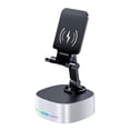thumbnail image 2 of Lolmot RGB Light Wireless Charger Mobile Phone Tablet Stand Rotary Bluetooth Speaker, 2 of 2