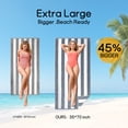 thumbnail image 4 of Ouxiaobai Cotton Oversized Beach Towel - 35 x 70 Inch Large Size Pool Towel, Striped Cabana Swim Towel, 4 of 8