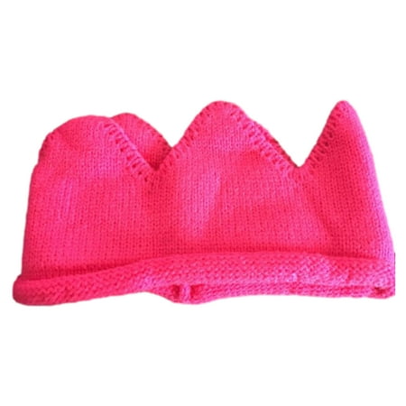 

Julam Knitted Birthday Crown | Newborn Knitted Crown | Baby Boy & Girl Birthday Party Knitted Crown Headband Beanie Cap Hat Baby First Birthday Party Knitted Hat