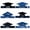 Sky Blue, variant on 6-Pack Paper Graduation Caps, 9.8x4.2 Inch Cardboard Cutouts for DIY Party Decor, Double-Sided Prints for Hanging or Centerpieces