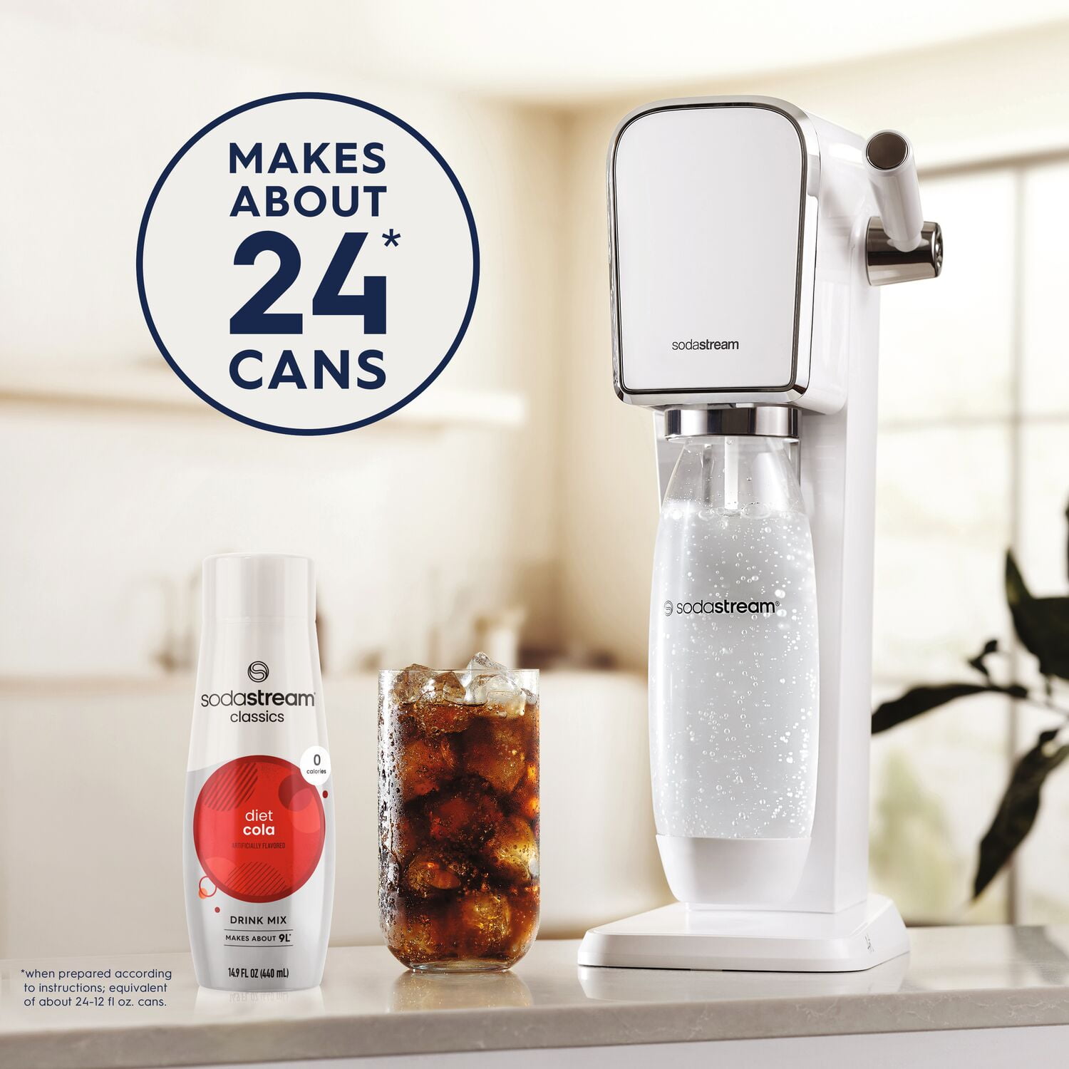 (2 pack) SodaStream Diet Cola Soda Mix, 14.9 fl oz.