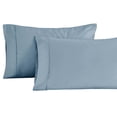 thumbnail image 2 of Superior 1400-1500 Thread Count Cotton Blend Pillowcase, Set of 2, King, Blue, 2 of 6