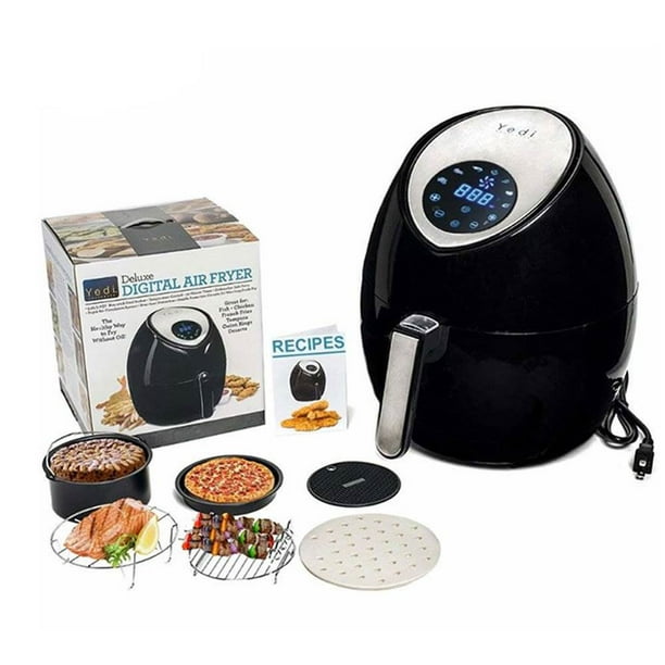 Yedi Houseware 5.8 Quart Large Total Package Air Fryer w/ Accessory Kit