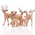 thumbnail image 1 of Minkissy 2Pcs Artificial Animals Deer Shape Plastic Deer Model for Home Tabletop 3.7X1.4X3.6in, 1 of 8
