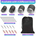 thumbnail image 3 of MRSXXNTY Rollers Hair Curlers 44 Pcs Set with 24Pcs Hair Rollers 4 Sizes (6 Jumbo Rollers/6 Large Rollers/6 Medium Rollers/6 Small Rollers) 20 Pcs Hair Clips for Long Medium Short Hair - Black, 3 of 7