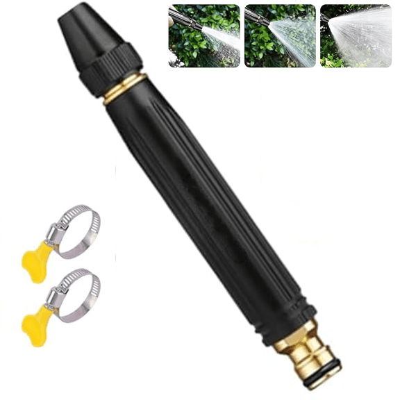 High Pressure Hose Nozzle, Power Washer Sprayer for Car Wash & Garden, Universal Fit Water Gun with Booster Nozzle, Easy Install