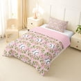 thumbnail image 2 of Erosebridal Ribbon Bow Baseball Twin Comforter Sets 3-Piece for Boys Girls,Kids Teens Sport Theme Bowtie Bedding Set,Pink Reversible,Lightweight Room Decor, 2 of 6