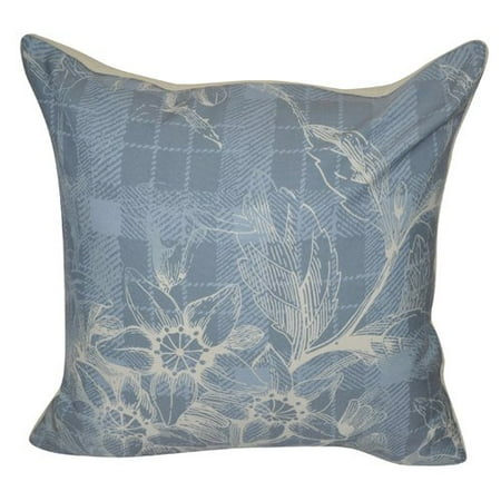 Loom And Mill Plaid Flowers Decorative Throw Pillow Walmart Com