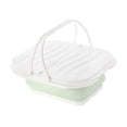 thumbnail image 2 of Cesta de Picnic plegable con tapa, bolso con asa, cesta de almacenamiento de ropa sucia, fregadero de Camping para cocina, hogar, senderismo, RV Verde, 2 of 8