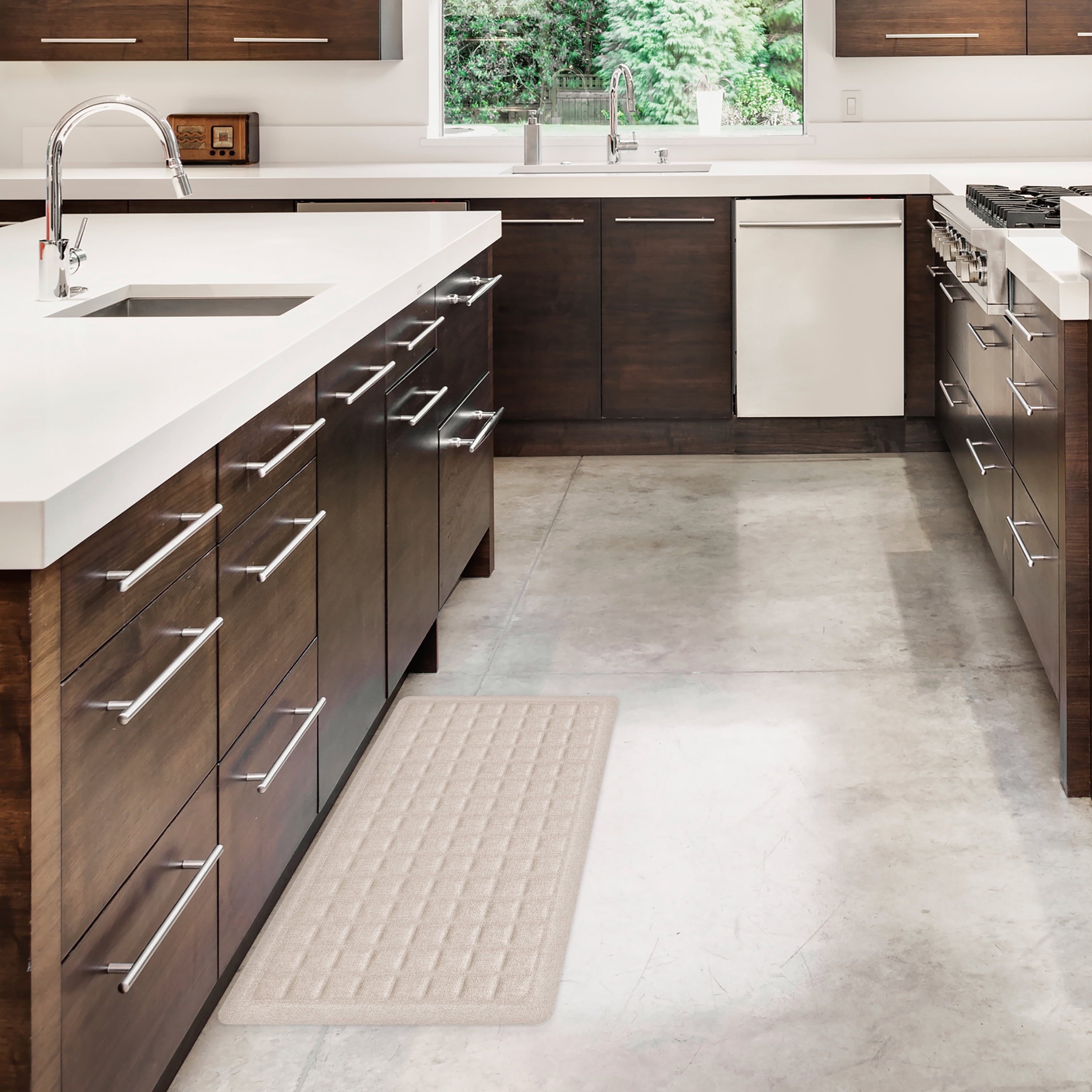 Better Homes & Gardens Gel Comfort Fallon Collection Vanilla Dream 20" x 39" Anti-Fatigue Kitchen Mat