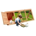 thumbnail image 4 of Rabbit Hutch Small Chicken Coop Wooden Pet House Bunny Cage for Small Animals, 4 of 11