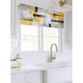thumbnail image 3 of Valances for Windows Abstract Mottled Texture Rod Pocket Cafe Window Treatments Valance Curtains for Kitchen Bathroom Laundry Basement Windows 60"x18", 3 of 9